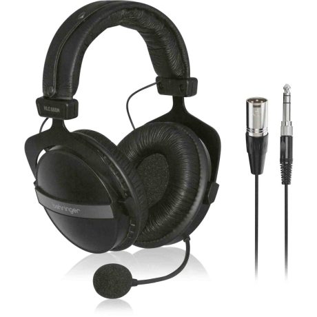 voip podcast game headphones with mic hlc660m behringer