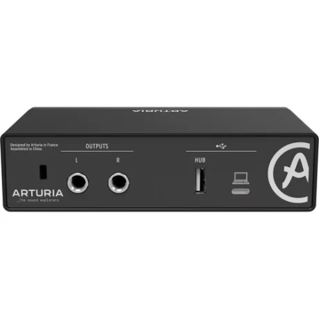 Arturia MiniFuse 1 Portable 1x2 USB Type-C Audio Interface (Black) dj artsound