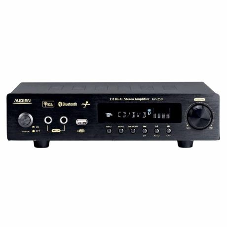 AUDIEN AV-250A Hi-Fi Receivers 2x25wrms Bluetooth USB Media Player Mic