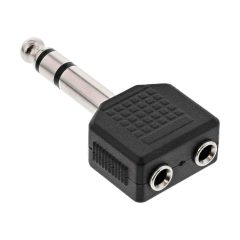7545 y-adapter mini jack stereo female to male jack