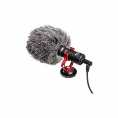 boya by-mm1 universal cardioid microphone shotgun mic 3.5mm jack
