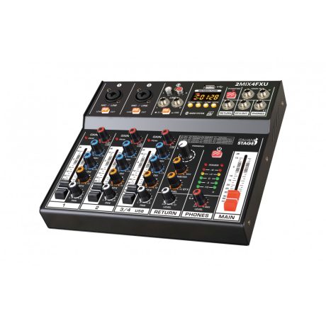 Italian Stage 2MIX4FXU 4 Channel Stereo Audio Mixer with DSP MultiFX