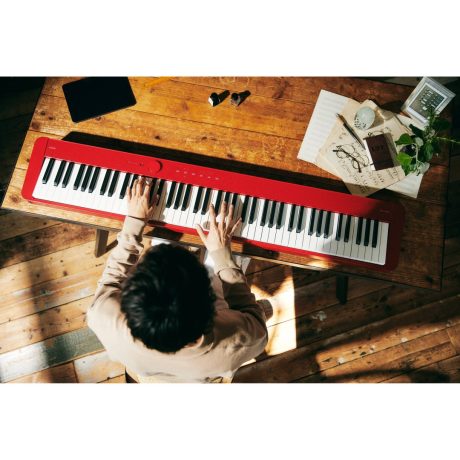 Casio Privia PX-S1100 88-Key Digital Piano with Built-In Speakers (Red)