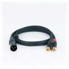 MASTER AUDIO RCA391/1 High quality audio cable with 2 RCA male plugs + 1 male XLR connector