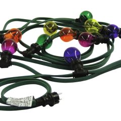 EUROLITE BL-10 E-27 Weather-proof Belt Light Chain with 12 colored Bulbs
