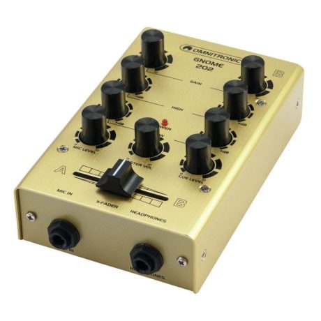 OMNITRONIC GNOME-202 Mini DJ Mixer 2-channel (gold)