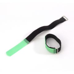 Adam Hall VR 2530 GRN Hook and Loop Cable Tie 300 x 25 mm green