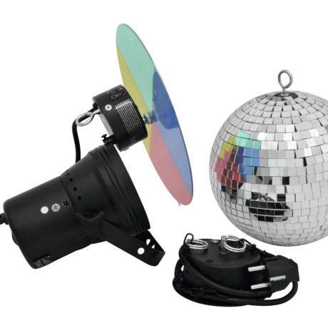 EUROLITE Mirror Ball SET 20cm with Pinspot