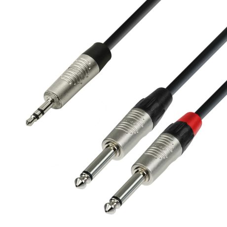 Adam Hall Cables
4 STAR YWPP 0300
Y-Cable | Rean® 2 Jack TS x Minijack TRS | 3 m