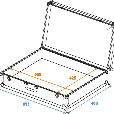 flight case roadinger universal foam gr-4