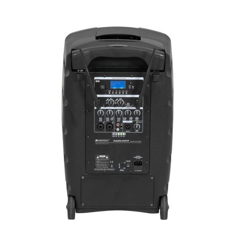 OMNITRONIC WAMS-12BT2 80W RMS Wireless PA System with Audio Player, Bluetooth and 2 Wireless Microphones-Artsound