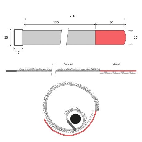 ARTSOUND Hook-and-loop strap 200x20-artsound