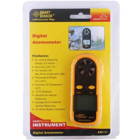 gm-816 gm816 smart sensor digital anemometer wind speed temperature