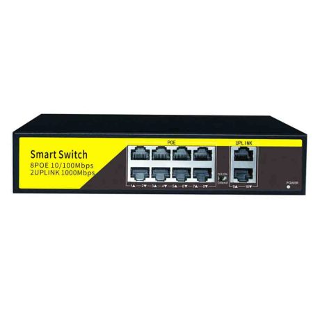 smart switch 10 port 1000m poe andowl jh08 switcher network