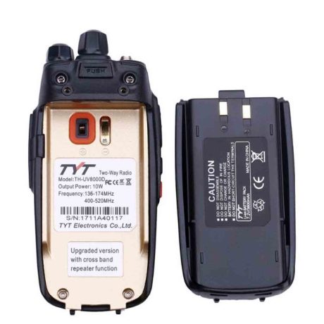 tyt th-8000d walkie talkie 10w dual band two way radio ip67 transceiver