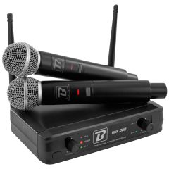 BOOMTONEDJ UHF Duo x2 Wireless Handheld Microphone & Dual Receiver System
