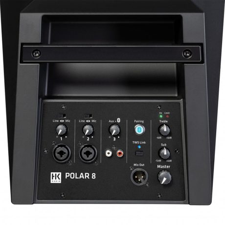 HK Audio POLAR 10 Active High-Performance Column PA System 300Wrms with Bluetooth mixer