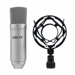 OMNITRONIC MIC CM-77 Condenser Microphpone for Professional Studio and Live Applications