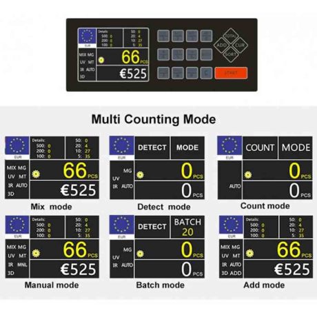 money counter detector machine counting bill-detection