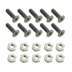 Adam Hall 5420 Phillips-Head Screw with Nut M10 Screws 10pcs