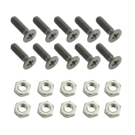 Adam Hall 5420 Phillips-Head Screw with Nut M10 Screws 10pcs